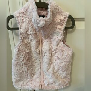 The North Face Soft Pink Fleece Vest size 2T